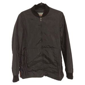 ジャケット PRADA Army Green Nylon Parka Prada 2008 MISSING BELT Olive Green Nylon Mid-Length Rain